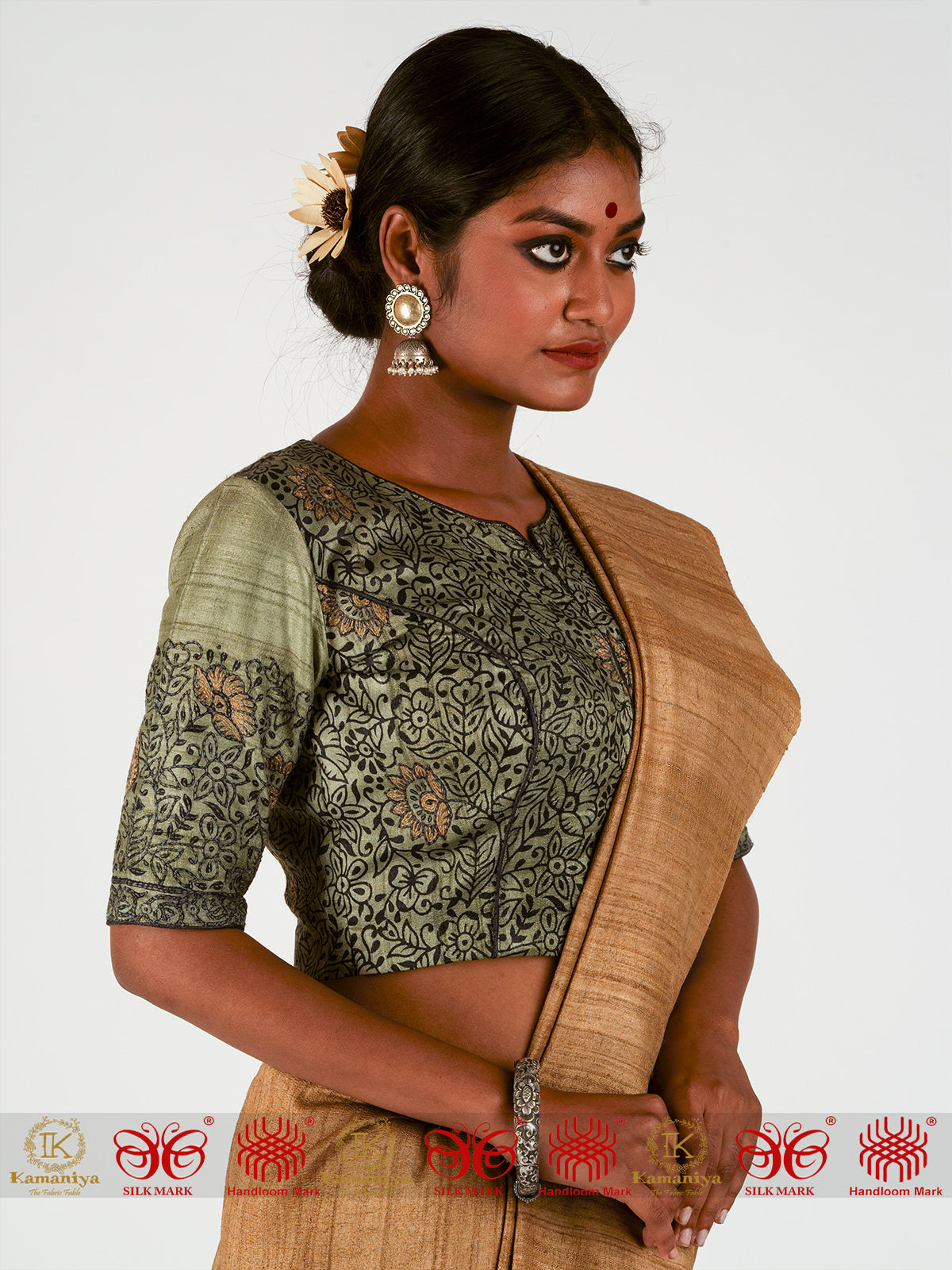 Metalic Maiden Tussar Blouse