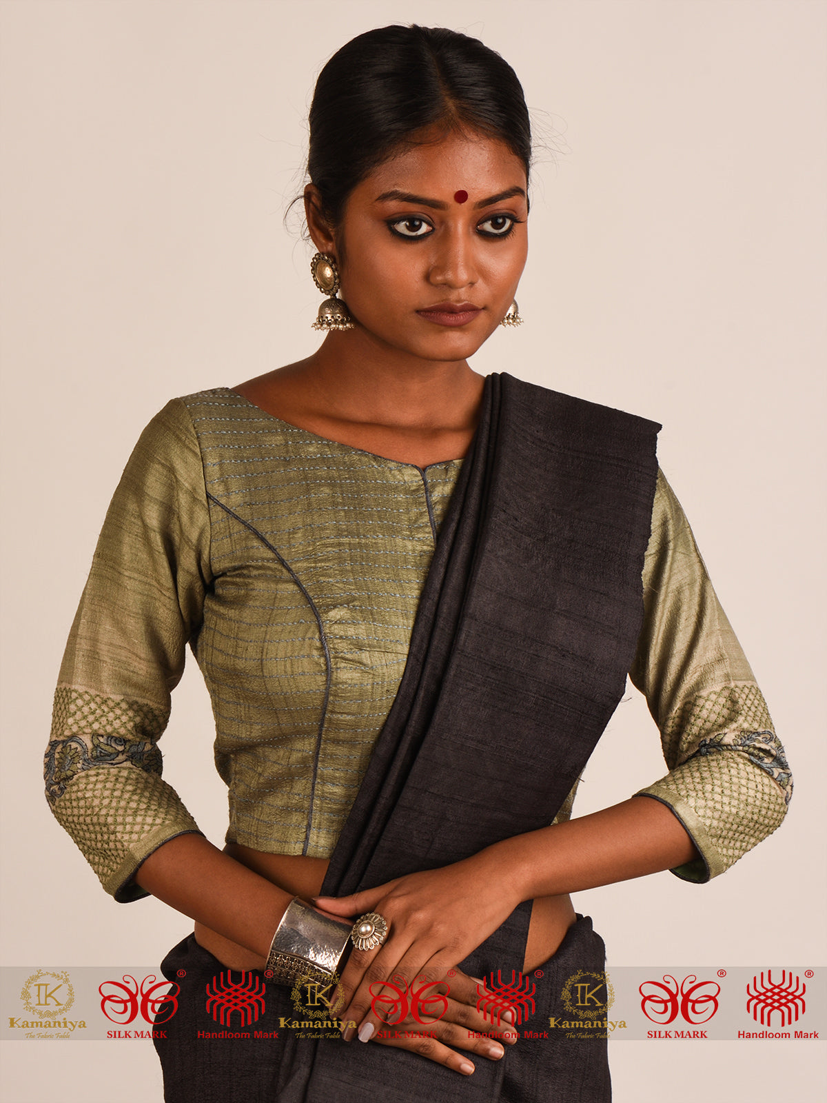 Metallic Magic Tussar Blouse