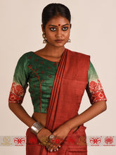 Load image into Gallery viewer, Green Aur Gulal Tussar Blouse
