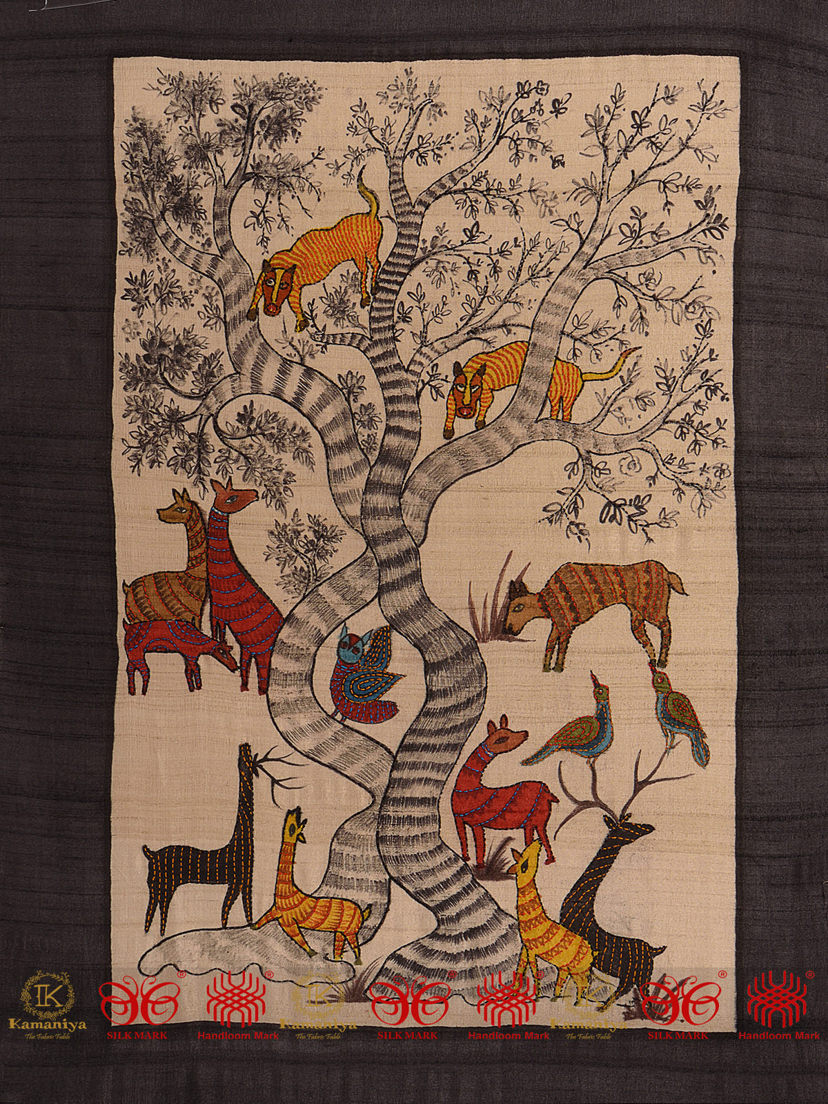 Forest Scenery Handpainted Wall Hanging