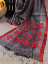 Load image into Gallery viewer, Grey Gulab - Saree
