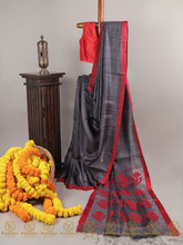 Load image into Gallery viewer, Grey Gulab - Saree
