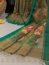 Load image into Gallery viewer, Green Garden - Saree
